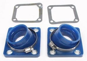 Intake Manifold 34MM W/O Boost Holes Blue - For 87-06 Yamaha YFZ350 Banshee