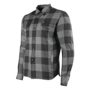 True Grit Armored Moto Shirt Grey - Large