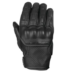 Twist of Fate Leather Gloves Black - Medium