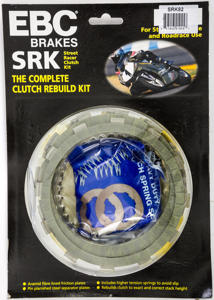 SRK Complete Clutch Kit - Aramid Fiber Friction Plates, Steels, & Springs - For 04-11 DL650, 13-15 SFV650, 03-09,17-22 SV650