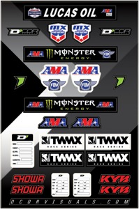 "MX" Universal Decal Sheet - 12 mil Ultracurve Vinyl