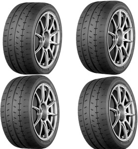 Set of 4 Yokohama Advan A052 Tires - 245/40R17 95W