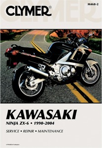 Shop Repair & Service Manual - Soft Cover - For 90-04 ZX6 Ninja