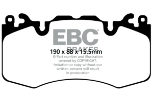 Extra Duty Front Brake Pads - For 13+ Land Rover Range Rover 3.0 Supercharged