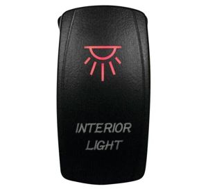 DragonFire Racing Lighted Switch On/Off Red