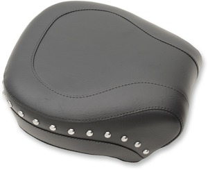 Wide Studded Vinyl Pillion Pad - For 00-06 Harley Softail