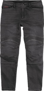 ICON Slabtown Jeans Men's 44 Black - Men's riding jeans with impact protection