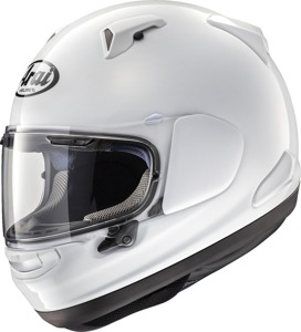 Arai Signet-X Solid Helmet White XL - Full face helmet with long oval fit