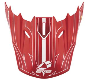 EVS T5 Pinner Visor - Red/White