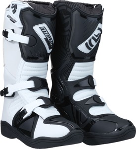 Moose Offroad M1.3 Youth Boots Black/White US 1 - Durable youth off-road boots