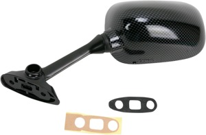 Left Mirror Replacement - Carbon Fiber Look - For 02-03 Suzuki GSXR600/750 & 02-03 Suzuki GSXR750