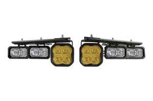 21-Up Ford Bronco Stage Series Fog Pocket Kit - Yellow Sport