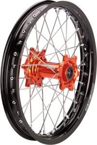 SX-1 Black Orange Complete Rear Wheel 2.15x19 - For 13-22 KTM