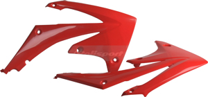 Radiator Shrouds - Original Red - For 09-12 Honda CRF450R & 10-13 CRF250R