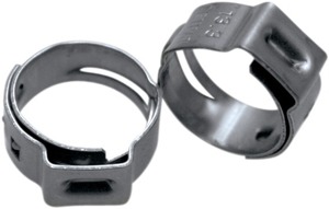 Stepless Hose Clamps For 9.6-11.3mm (0.38-0.44") OD Hoses - 10 Pack