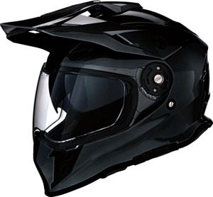 Z1R Range 2.0 Helmet XL Gloss Black - Dual-sport helmet with sun visor