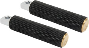 Knurled Footpegs for M8 Softails - Knurled Drvr Pegs Br 18+ Softa