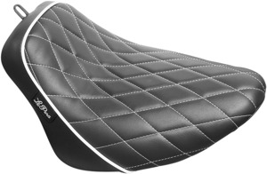 Bare Bones Diamond Vinyl Solo Seat Black/White - For 18-20 FXBR