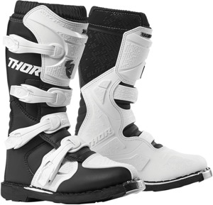 Blitz XP Dirt Bike Boots - Black & White Women's US Size 5