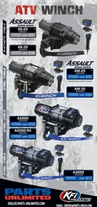 Assault Series Winch 2500 lbs. - Synthetic Cable