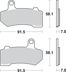 Sintered Brake Pads - 830H.Hs Sint Brake Pads Sbs