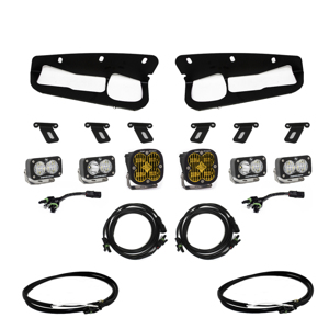 2021+ Ford Bronco Amber SAE Fog Pocket Kit w/Upfitter