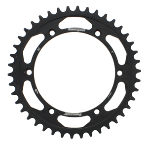 Rear Steel Sprocket 42T - Black - For 82-17 Kawasaki Suzuki