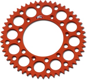 7075-T6 Aluminum 51T Rear Sprocket Orange