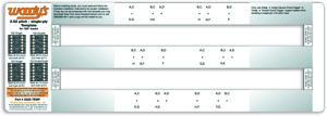 2.52" Pitch Single Ply Stud Template