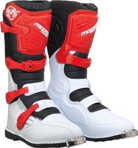 Moose Offroad Qualifier Boots Red Size 9 - Durable off-road boots in red, size 9