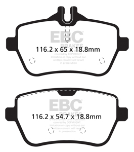 Redstuff Rear Brake Pads - For 14+ Mercedes-Benz S550 4.7 Twin Turbo