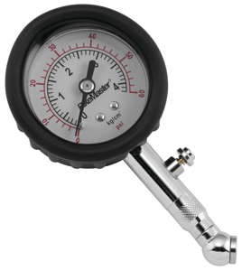 Dial Tire Air Pressure Gauge - 0-60 PSI in 1 lb. Increments