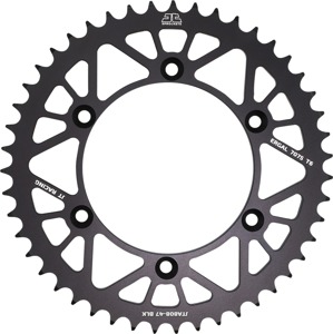 Black Aluminum Rear Sprocket - 47 Teeth 520 Pitch