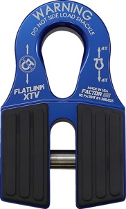 FlatLink XTV Winch Line Shackle Mount - Blue