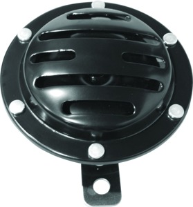 Bikers Choice Horn Slotted Black 12 Volt