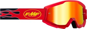 FMF Youth PowerCore Flame Goggles Red Mirror Lens - Youth goggles with red mirror lens