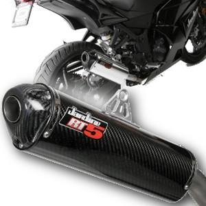 RT5 Carbon Fiber Full Exhaust System - For 08-13 Kawasaki Ninja 250