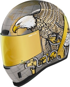 ICON Airform Semper FI Helmet M Gold/Black/White - Full face helmet with Semper Fi graphic