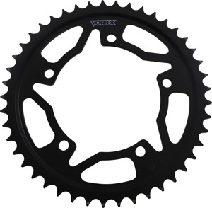 Steel Rear Sprocket 46T Black 530 - For 01-14 Suzuki Triumph