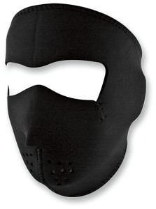 Full-Face Neoprene Mask - Face Mask Neoprene Black