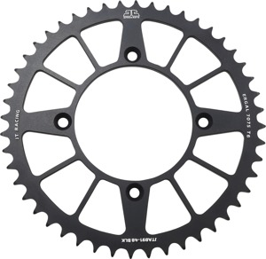 Black Aluminum Rear Sprocket - 48 Teeth 520 Pitch