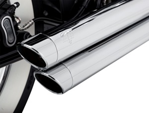 Bigshots Staggered PCX Full System Exhaust - Chrome - For 18-22 Harley Davidson Softail/