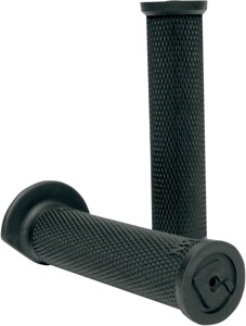 ODI Ruffian Single-Ply ATV Grips Black - Durable ATV grips with knurled pattern