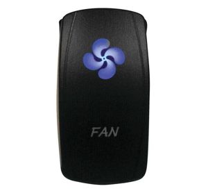 DragonFire Racing Lighted Switch Fan On/Off Blue