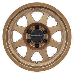 MR701 17x8.5 0mm Offset 6x5.5 106.25mm CB Method Bronze Wheel