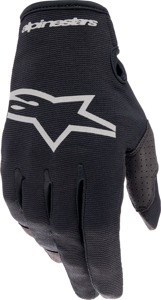 Black/Brushed Silver Radar Gloves - Small