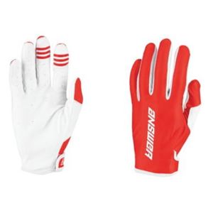 Answer Ascent Glove Red/White Youth - Medium