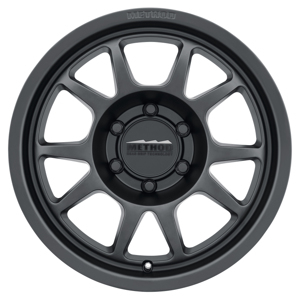 MR702 16x8 0mm Offset 6x5.5 106.25mm CB Matte Black Wheel