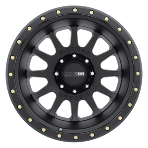 MR605 NV 20x12 -52mm Offset 8x180 124.1mm CB Matte Black Wheel