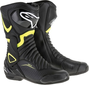 SMX-6v2 Vented Street Riding Boots Black/Yellow US 13.5